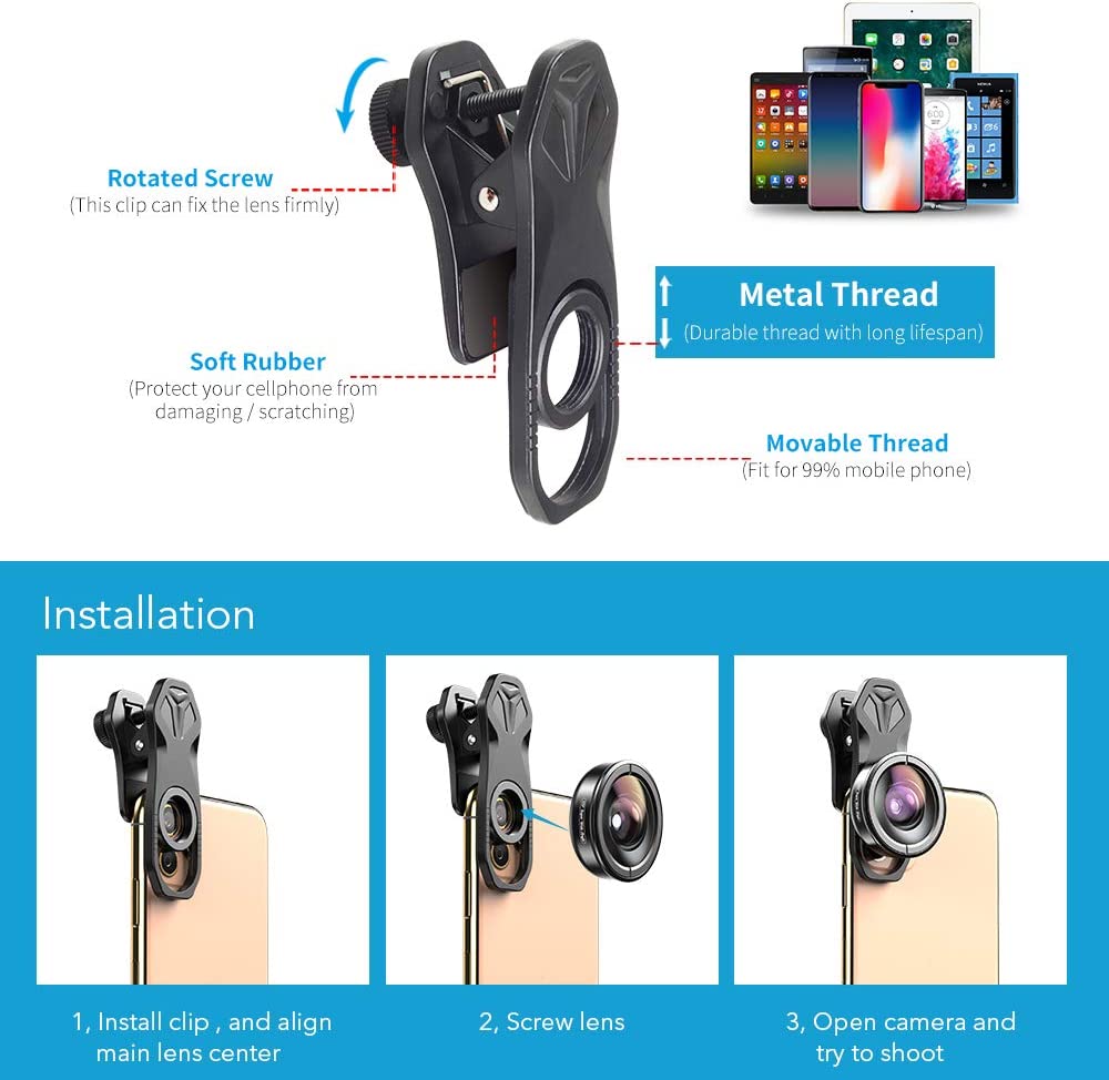 apexel macro hd para iphone